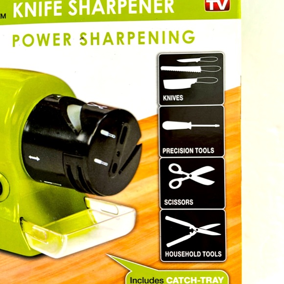 NEW Swifty Sharp The Incredible Cordless Motorized Knife Blade Sharpener & Tray - Picture 5 of 6
